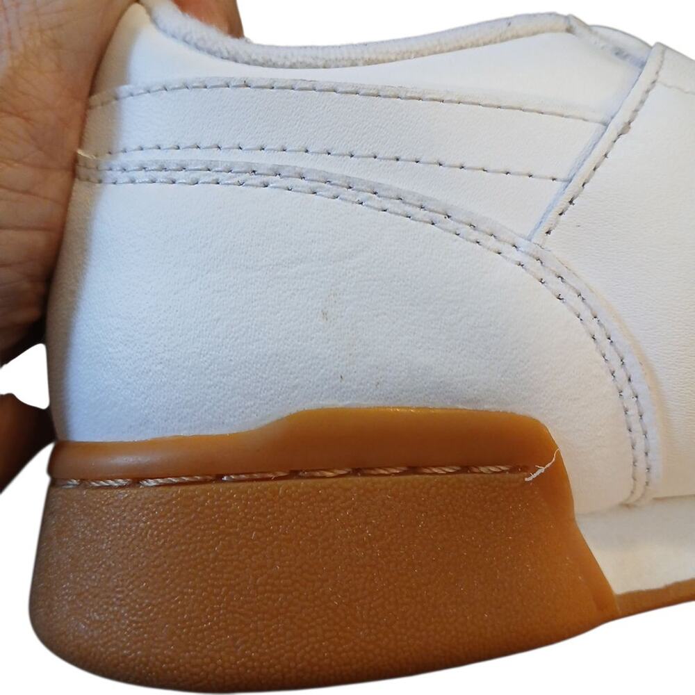 Reebok Workout Plus Full Grain Leather Men's Sneakers White Gum US Sz 10.5 READ - Picture 7 of 15